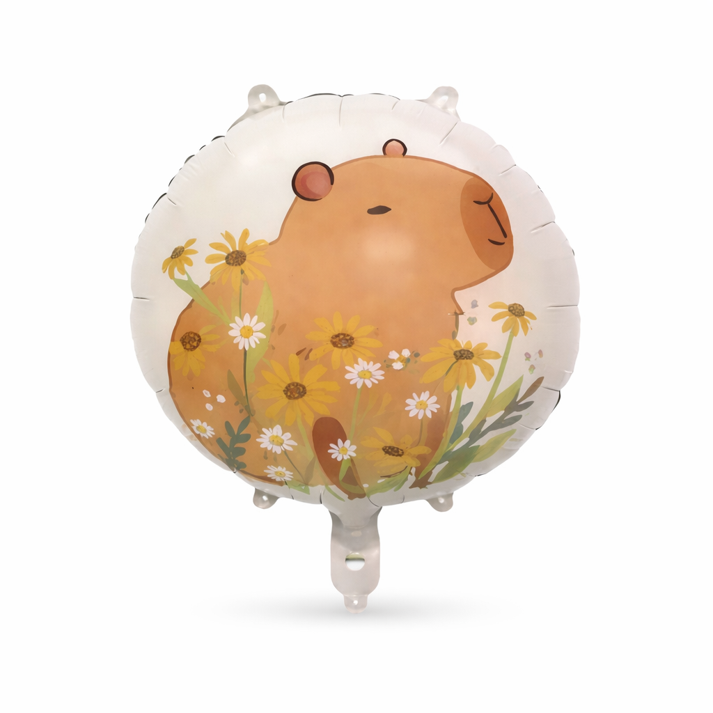 18" Capybara Cute Foil (Double-sided FLAT)